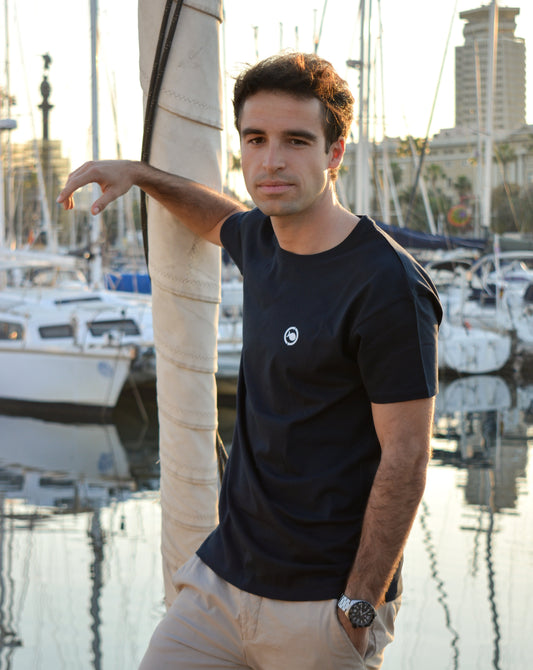 NAVY CREW T-SHIRT